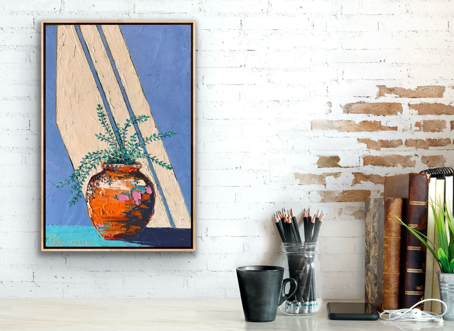 Fern in Terracotta Pot - Gold Coast Gallery Of ArtHilly Coufreur