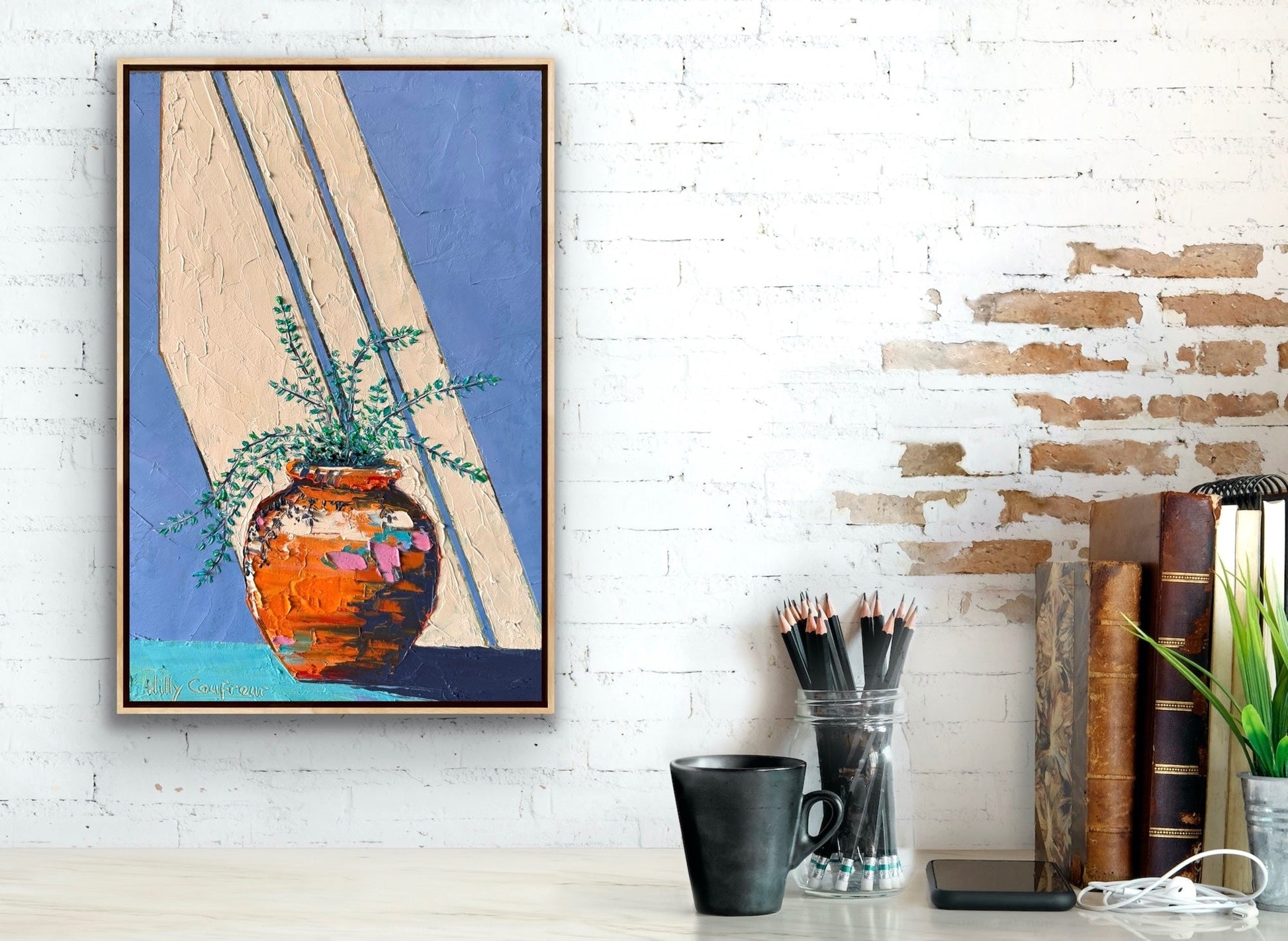 Fern in Terracotta Pot - Gold Coast Gallery Of ArtHilly Coufreur