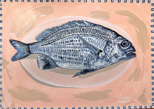 Fine Fish Dish - Original Art - Gold Coast Gallery Of ArtCarley Bourne