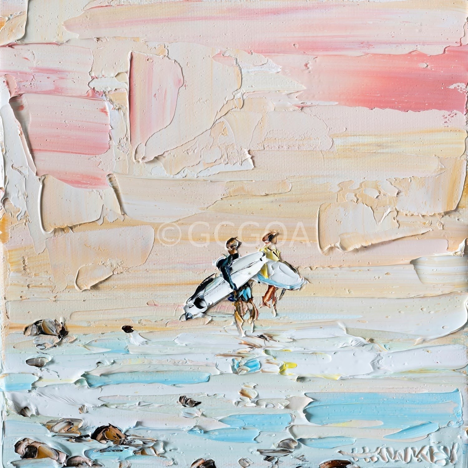 First Dip - Fine Art Print - Gold Coast Gallery Of ArtAngela Hawkey