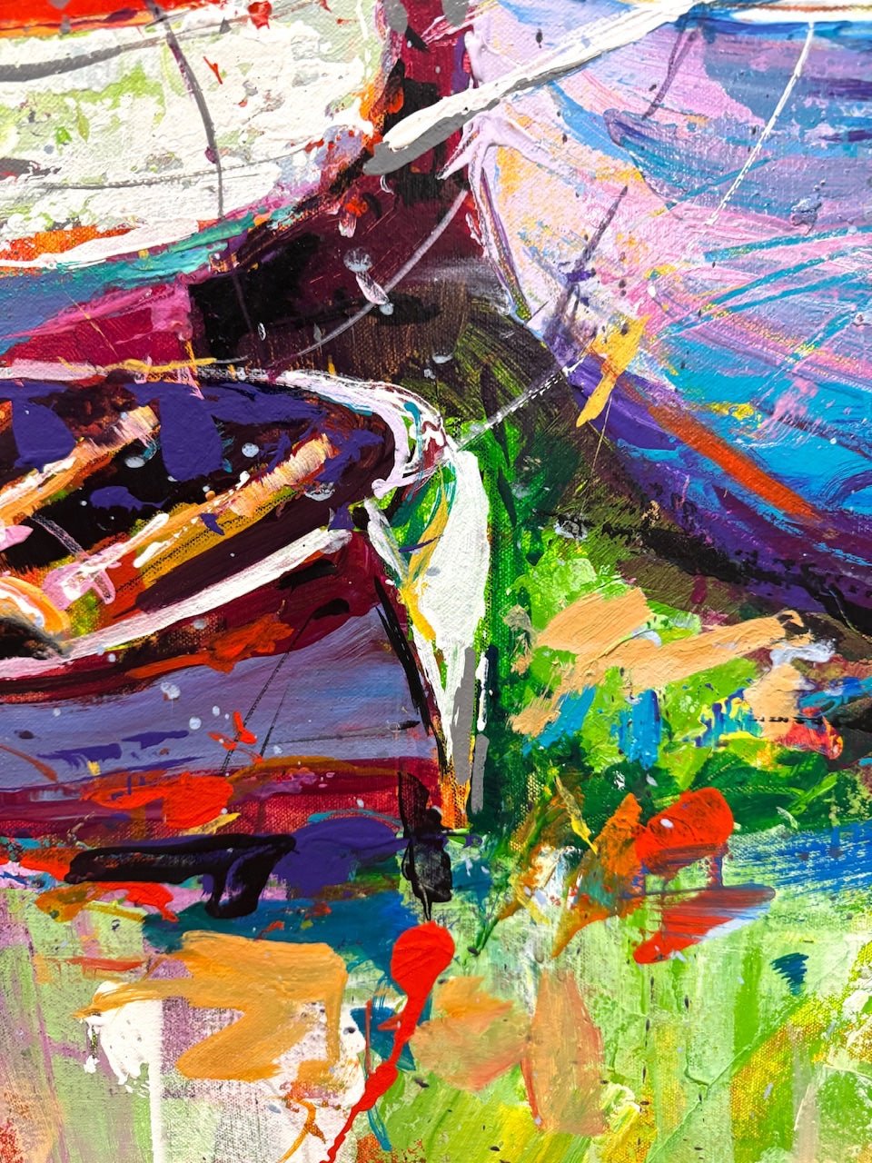 Fishing Boats 2 - Original Art - Gold Coast Gallery Of ArtJos Coufreur
