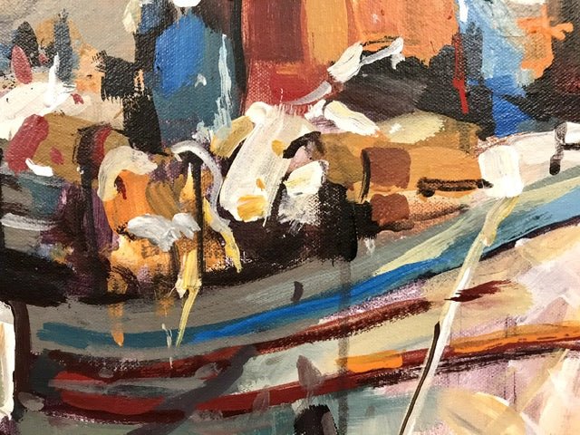 Fishing Boats - Original Art - Gold Coast Gallery Of ArtJos Coufreur