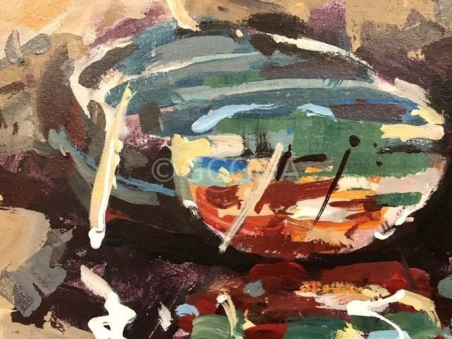 Fishing Boats - Original Art - Gold Coast Gallery Of ArtJos Coufreur