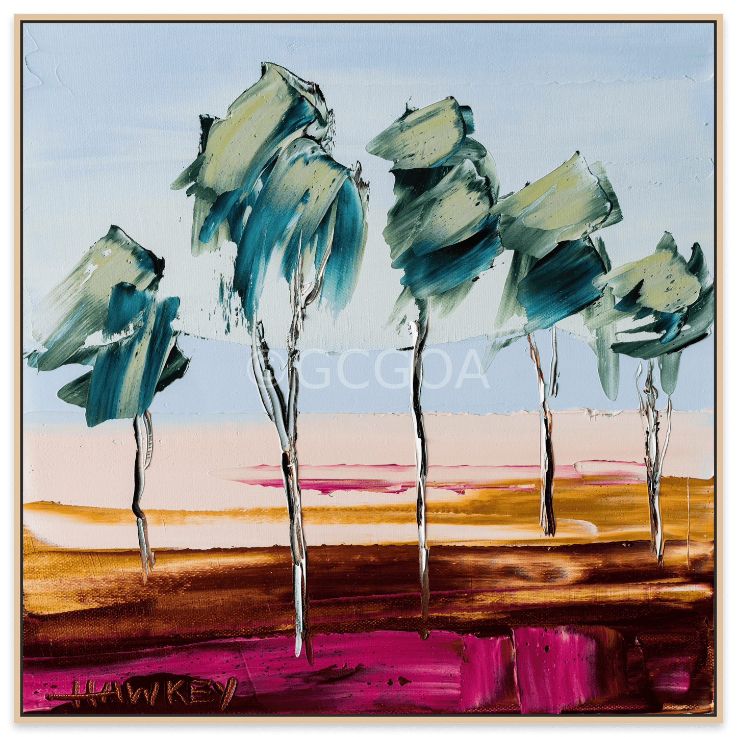 Five Trees - Fine Art Print - Gold Coast Gallery Of ArtAngela Hawkey