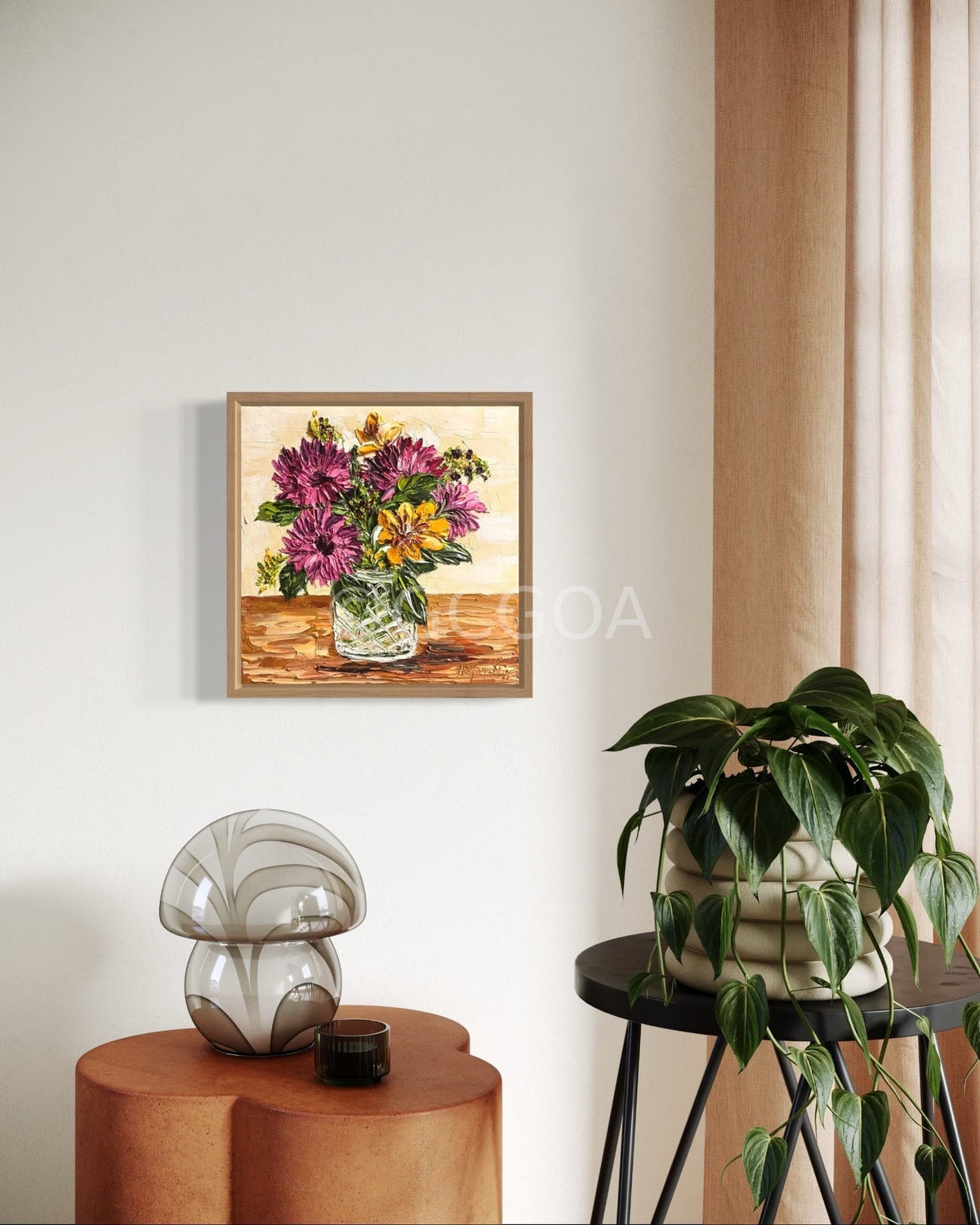 Flowers in glass vase - Gold Coast Gallery Of ArtAnjana Rai