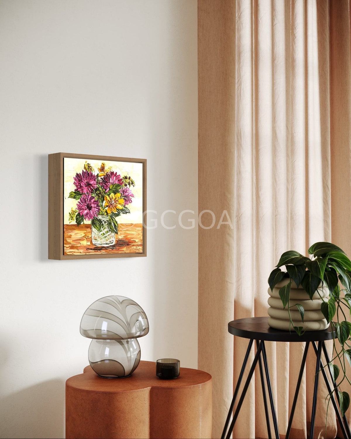 Flowers in glass vase - Gold Coast Gallery Of ArtAnjana Rai