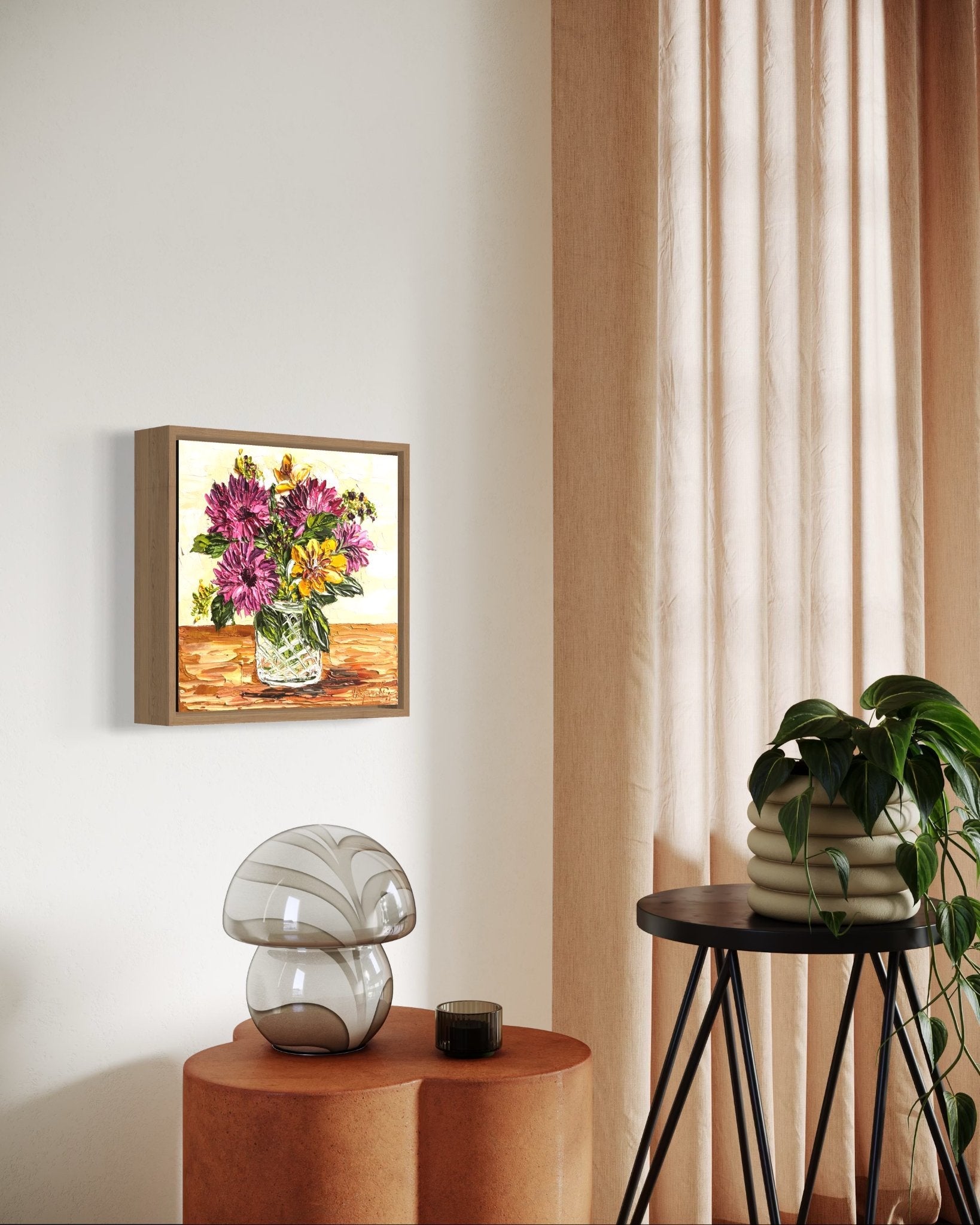 Flowers in glass vase - Gold Coast Gallery Of ArtAnjana Rai