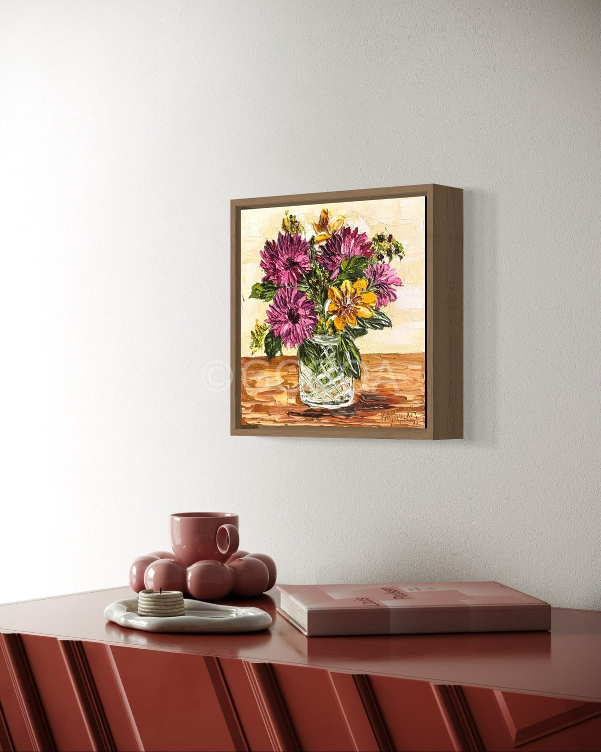 Flowers in glass vase - Gold Coast Gallery Of ArtAnjana Rai