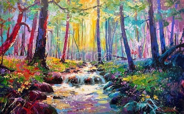 Forest Creek 2 - Original Art - Gold Coast Gallery Of ArtJos Coufreur