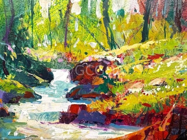 Forest Creek 4 - Original Art - Gold Coast Gallery Of ArtJos Coufreur