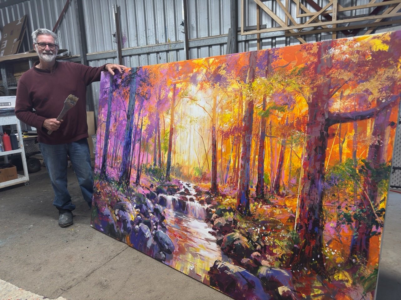 Forest Creek 5 - Original Art - Gold Coast Gallery Of ArtJos Coufreur