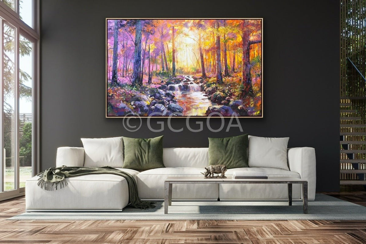 Forest Creek 5 - Original Art - Gold Coast Gallery Of ArtJos Coufreur