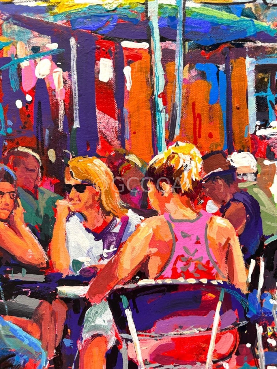 French Cafe 2 - Original Art - Gold Coast Gallery Of ArtJos Coufreur