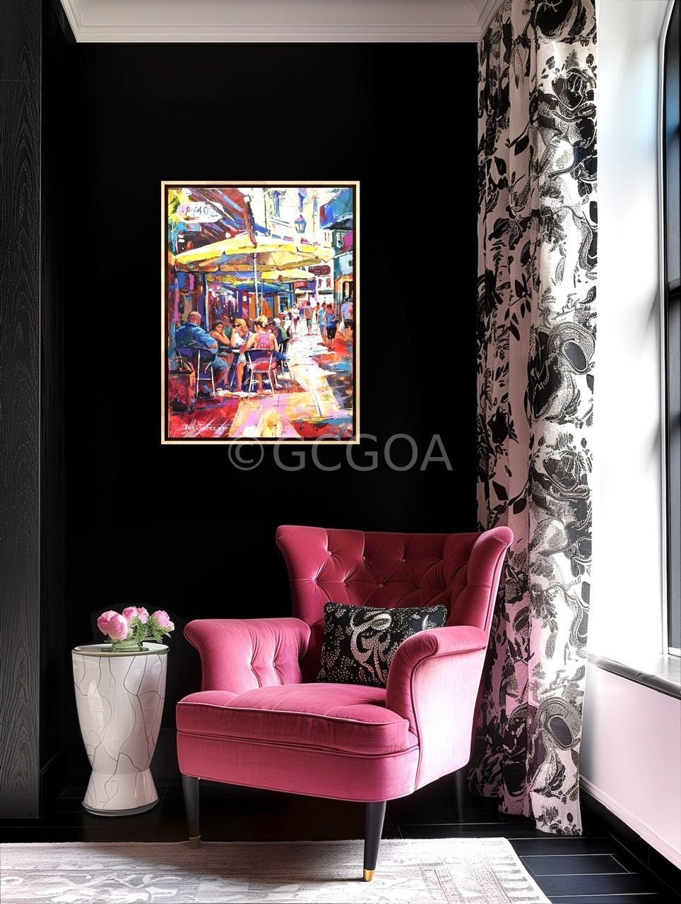 French Cafe 2 - Original Art - Gold Coast Gallery Of ArtJos Coufreur
