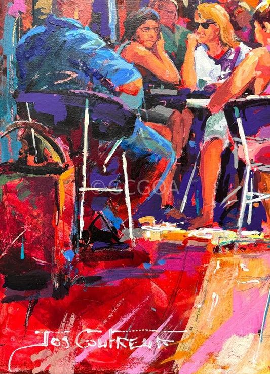 French Cafe 2 - Original Art - Gold Coast Gallery Of ArtJos Coufreur