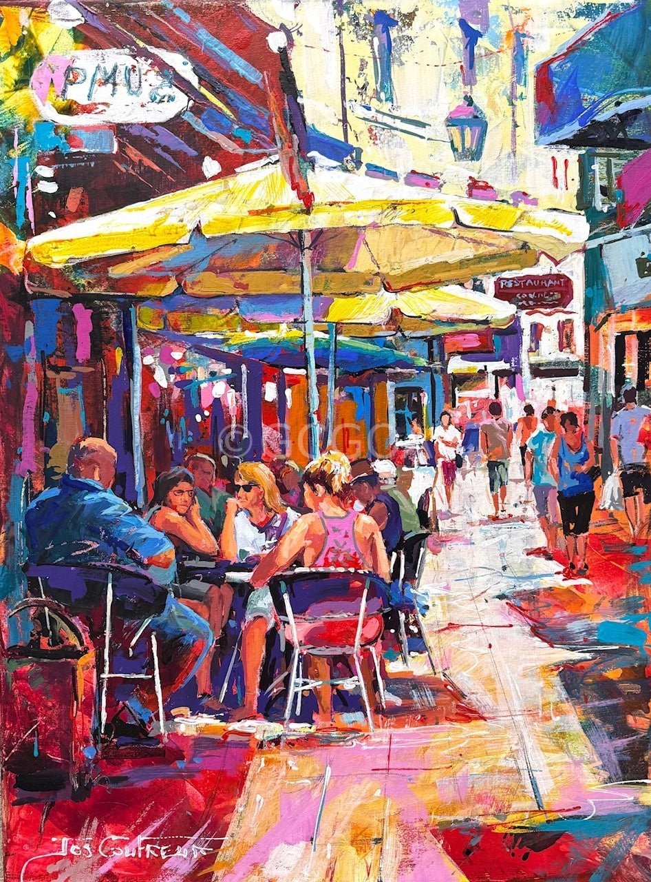 French Cafe 2 - Original Art - Gold Coast Gallery Of ArtJos Coufreur