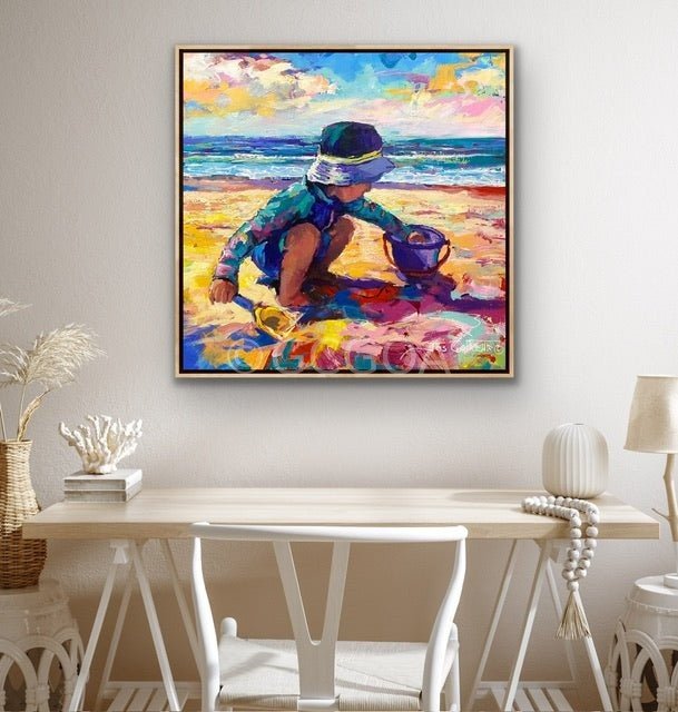Fun at the Beach 2 - Original Art - Gold Coast Gallery Of ArtJos Coufreur