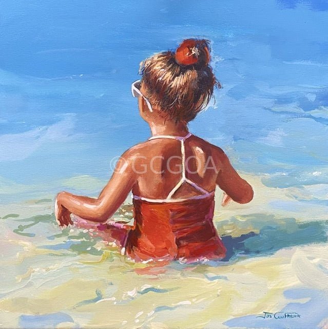 Fun at the Beach 7 - Original Art - Gold Coast Gallery Of ArtJos Coufreur