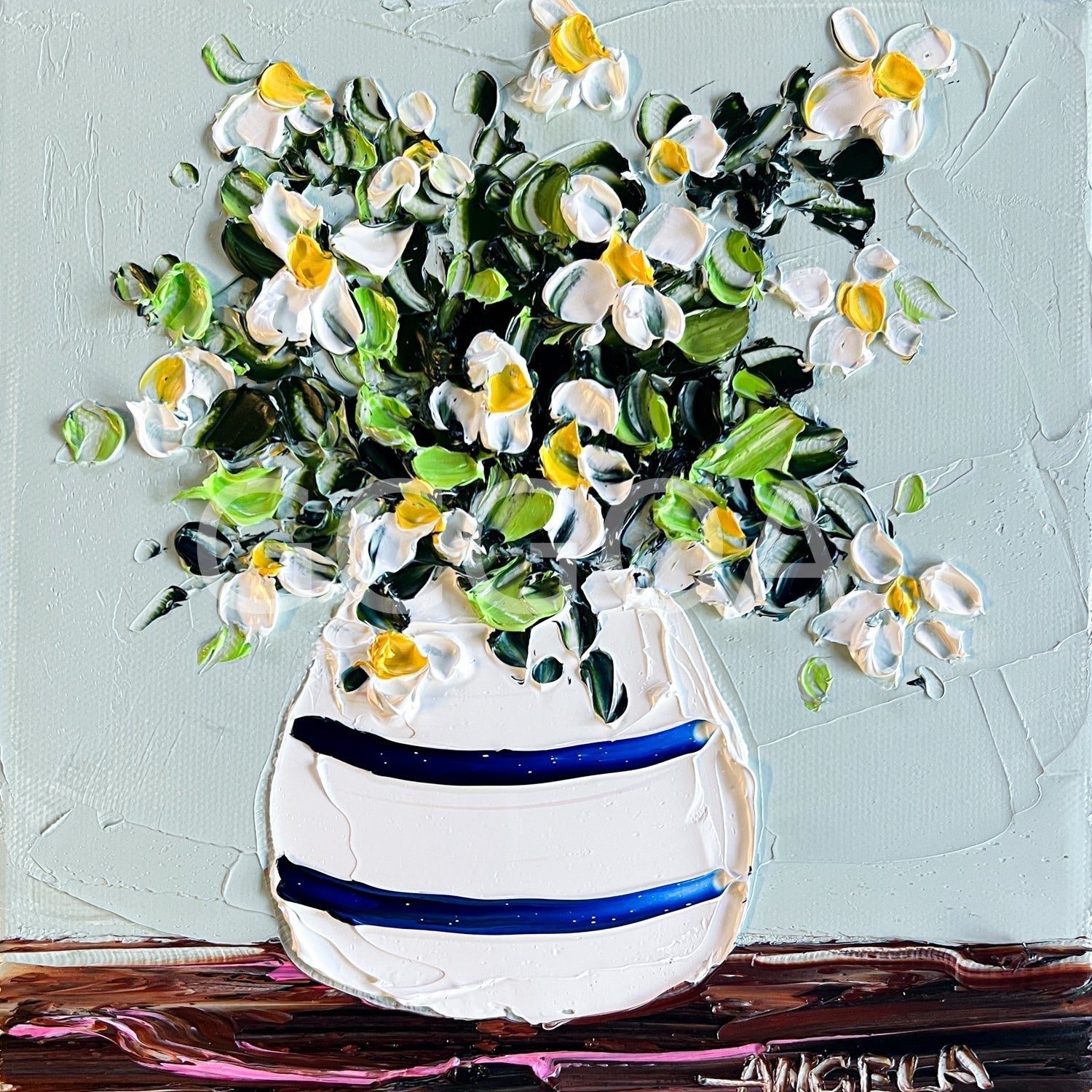 Garden Daisies - Gold Coast Gallery Of ArtAngela Hawkey