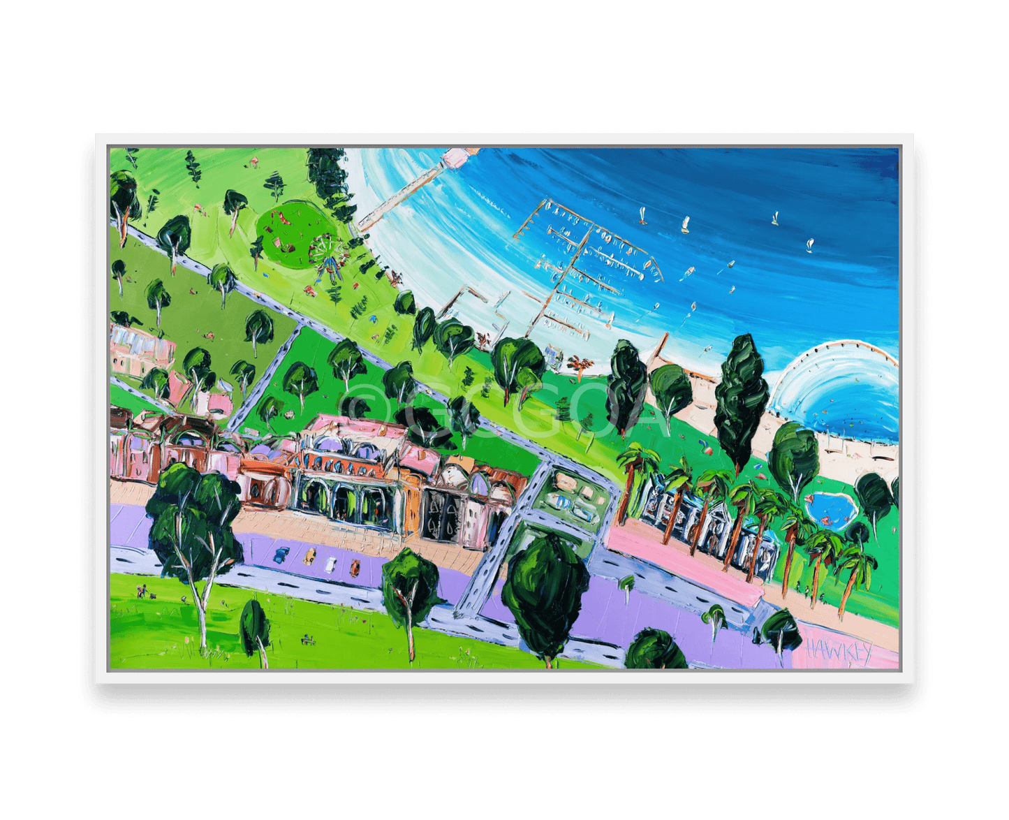Geelong Waterfront - Fine Art Print - Gold Coast Gallery Of ArtAngela Hawkey