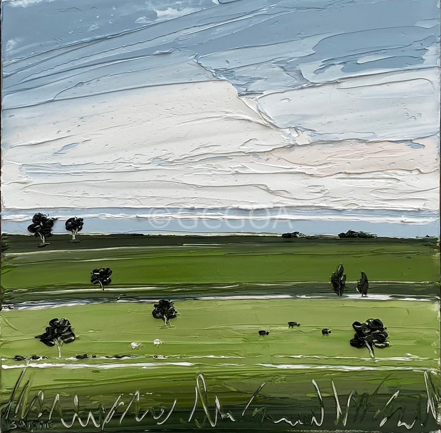 Gentle Country Days - Original Art - Gold Coast Gallery Of ArtJustine Bartie