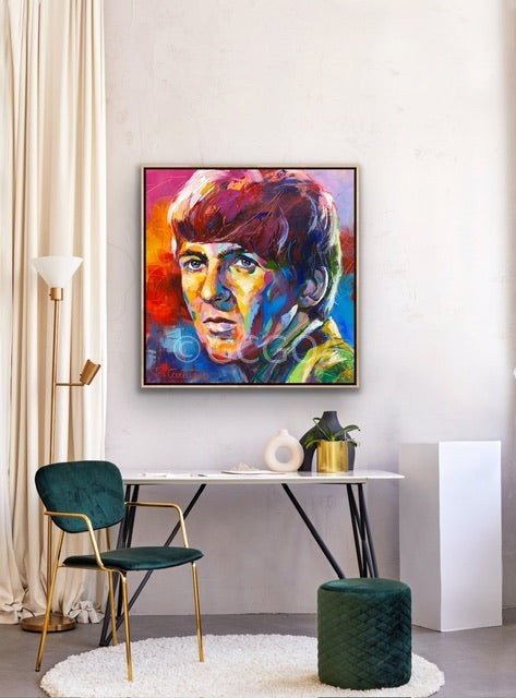 George Harrison, The Beatles - Original Art - Gold Coast Gallery Of ArtJos Coufreur