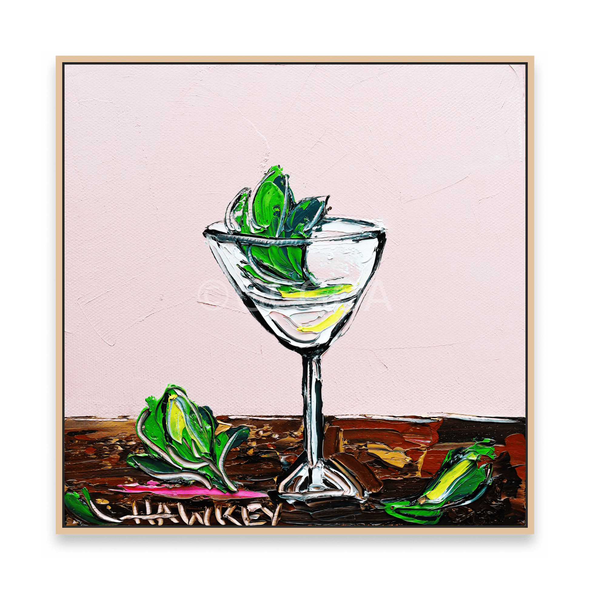 Gin And Mint 2 - Fine Art Print - Gold Coast Gallery Of ArtAngela Hawkey