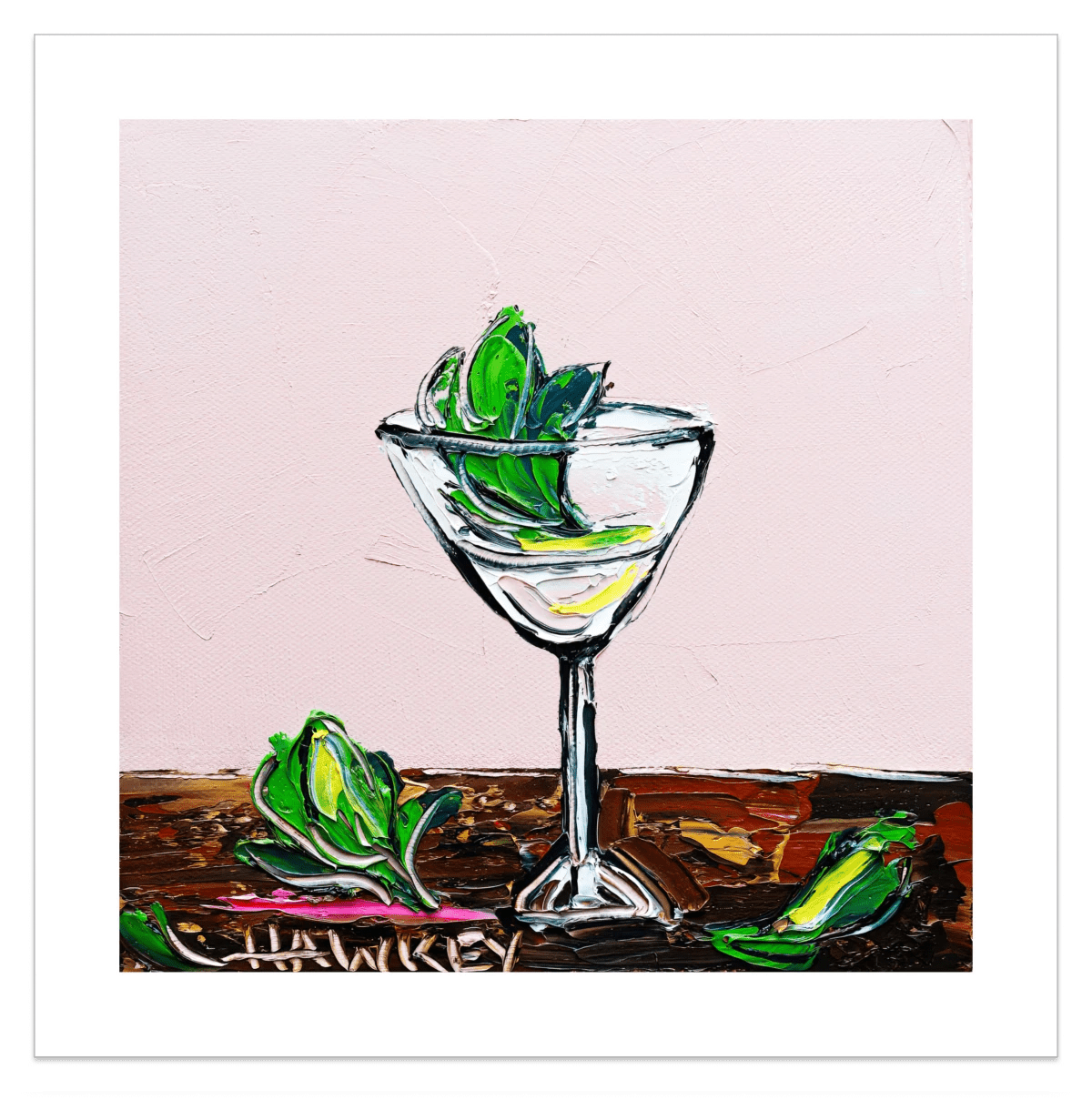 Gin And Mint 2 - Fine Art Print - Gold Coast Gallery Of ArtAngela Hawkey