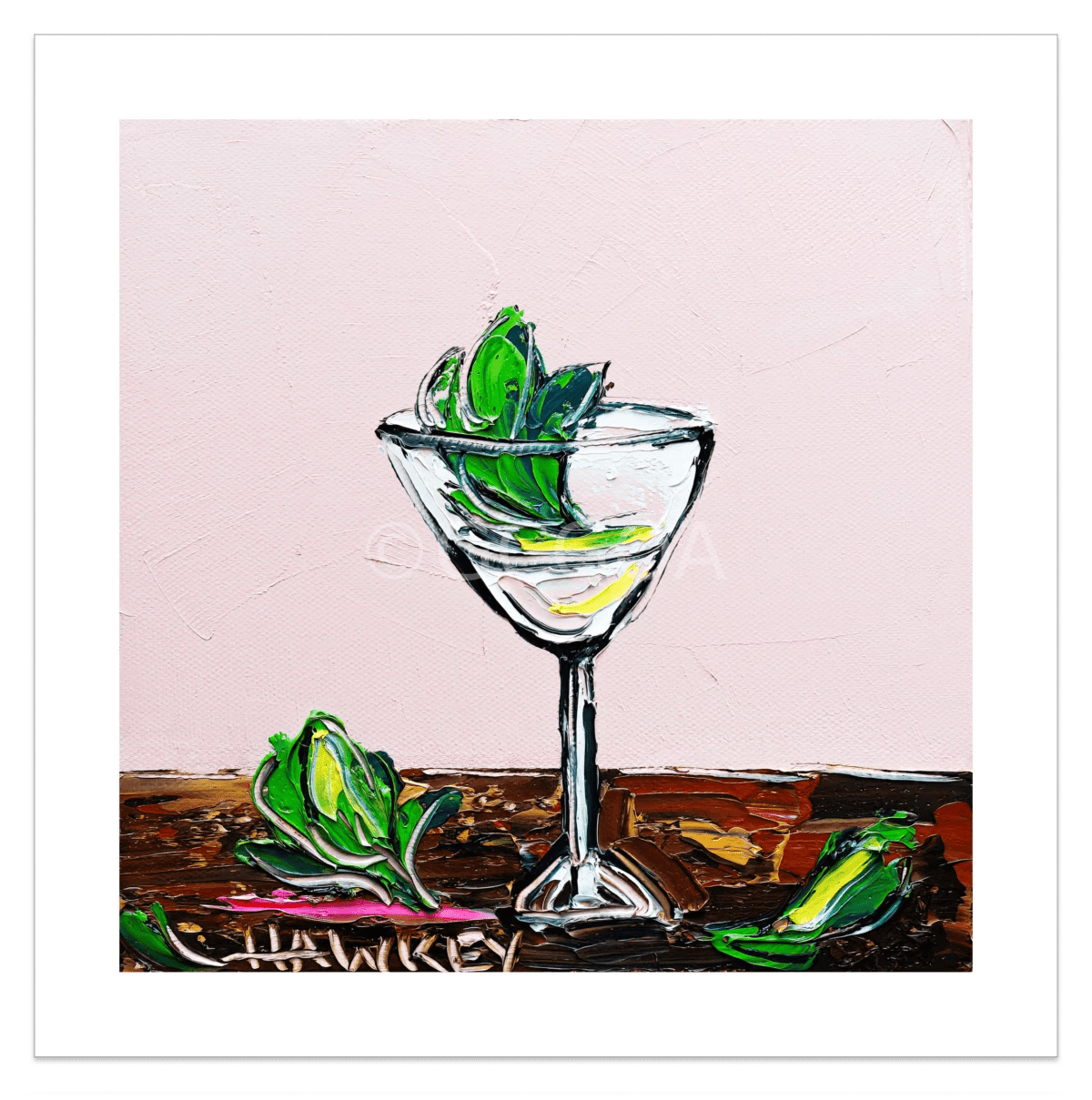 Gin And Mint 2 - Fine Art Print - Gold Coast Gallery Of ArtAngela Hawkey