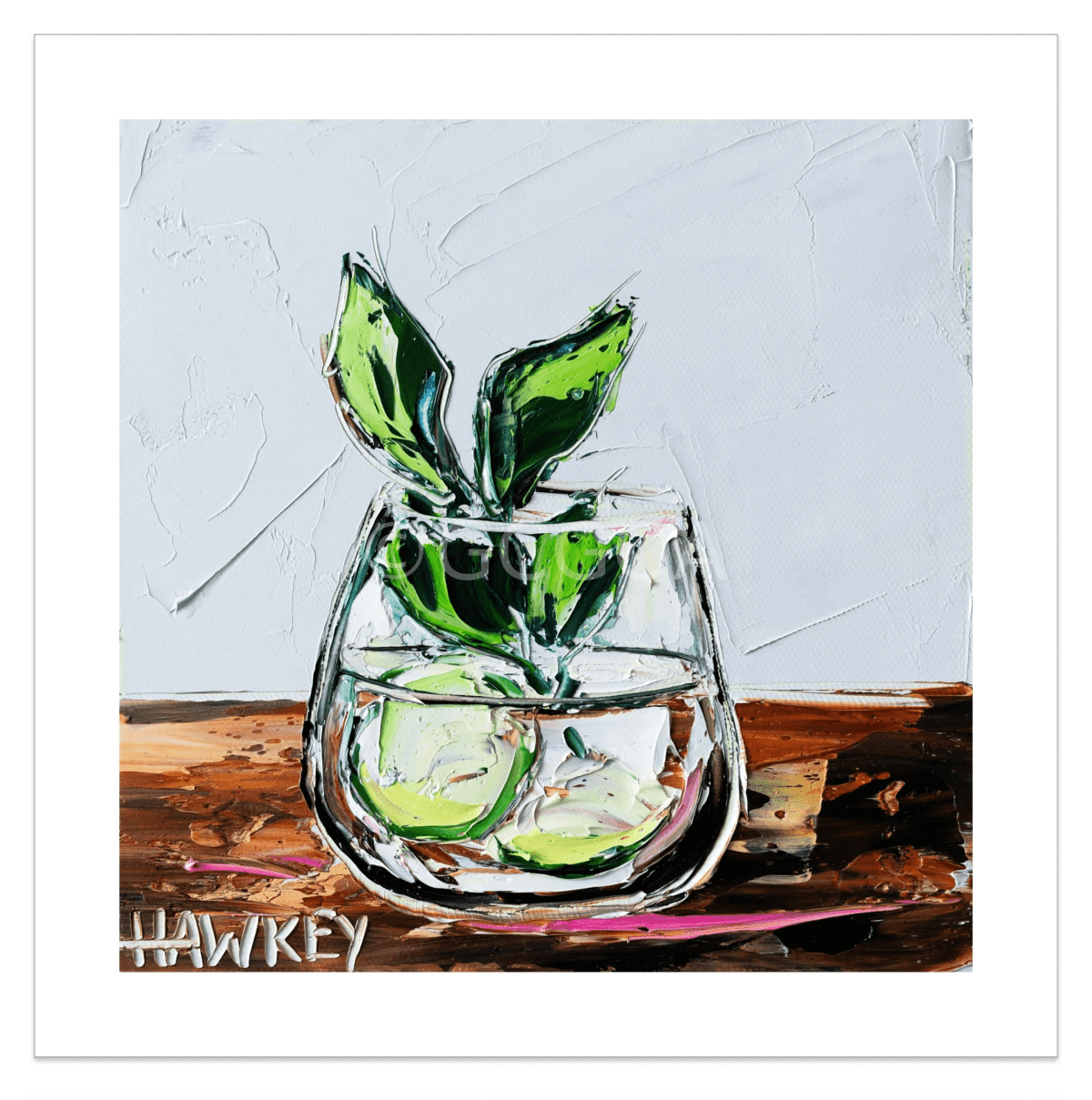 Gin And Tonic With Mint And Cucumber 3 - Fine Art Print - Gold Coast Gallery Of ArtAngela Hawkey