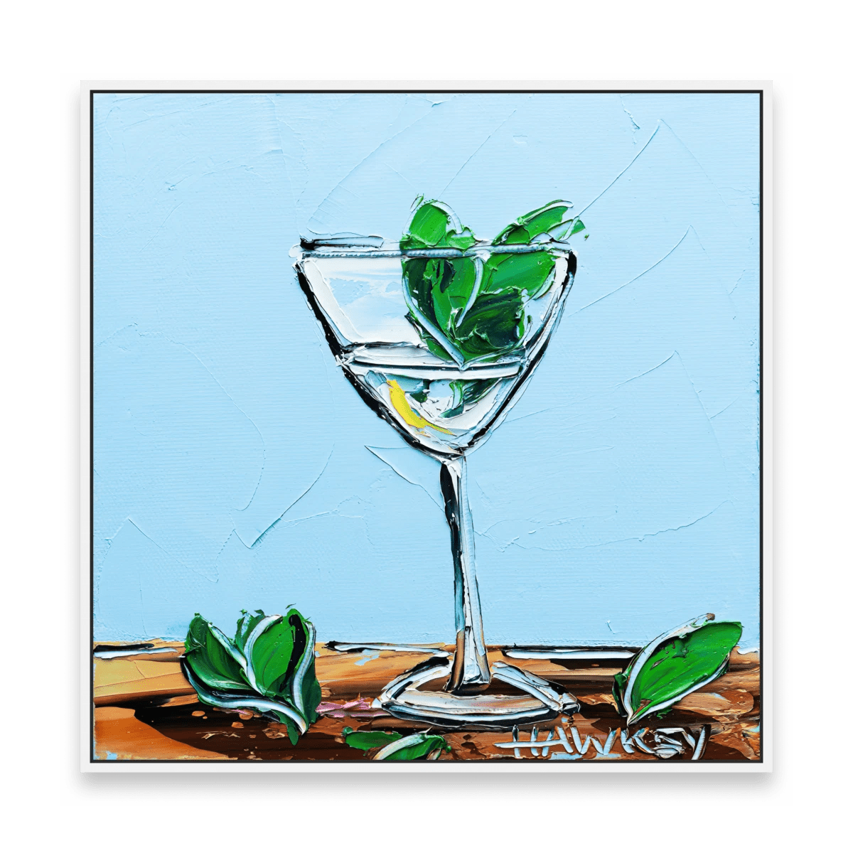 Gin And Tonic With Mint - Fine Art Print - Gold Coast Gallery Of ArtAngela Hawkey