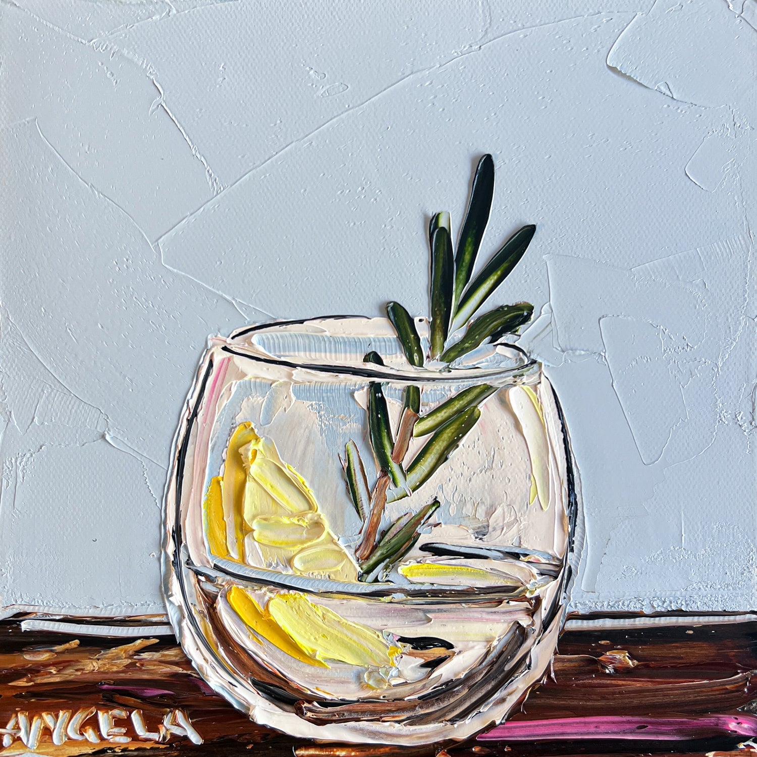 Gin On Blue - Gold Coast Gallery Of ArtAngela Hawkey