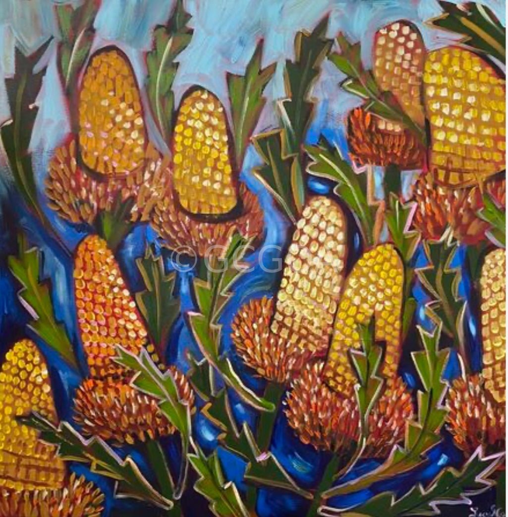 Golden Banksias Bush - Gold Coast Gallery Of ArtLucy Car