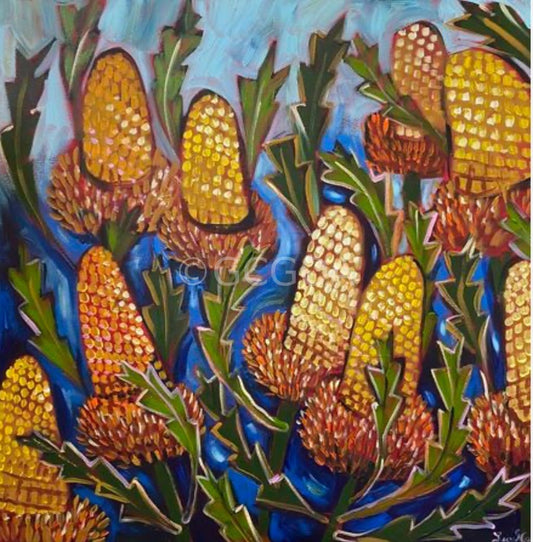 Golden Banksias Bush - Gold Coast Gallery Of ArtLucy Car