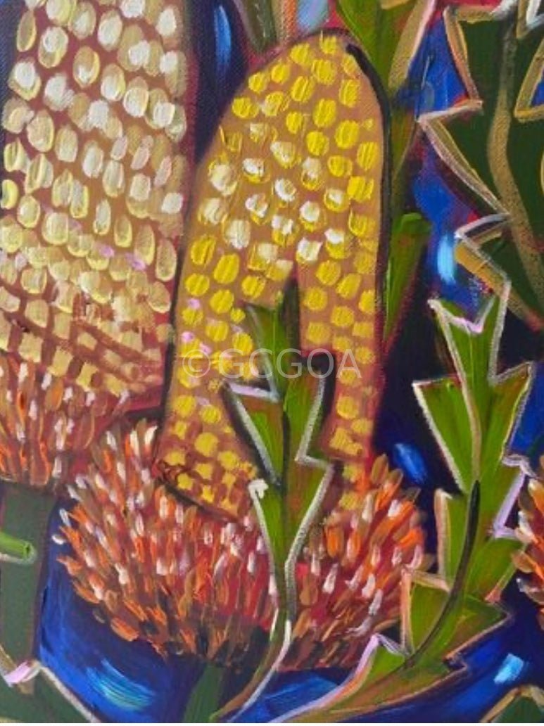 Golden Banksias Bush - Gold Coast Gallery Of ArtLucy Car
