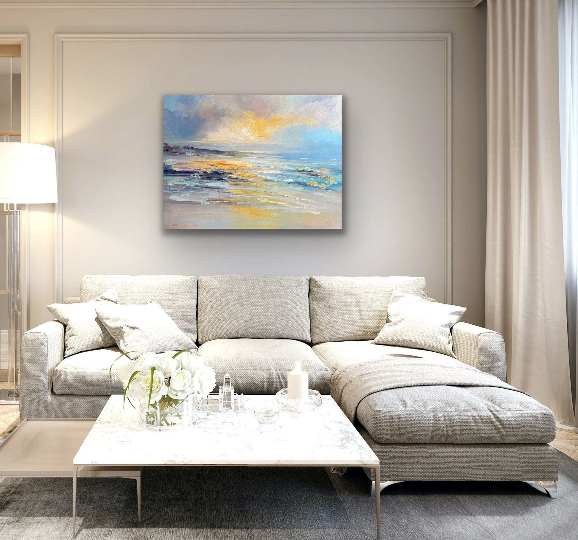 Golden horizon No 2 - Gold Coast Gallery Of ArtLiliana Gigovic