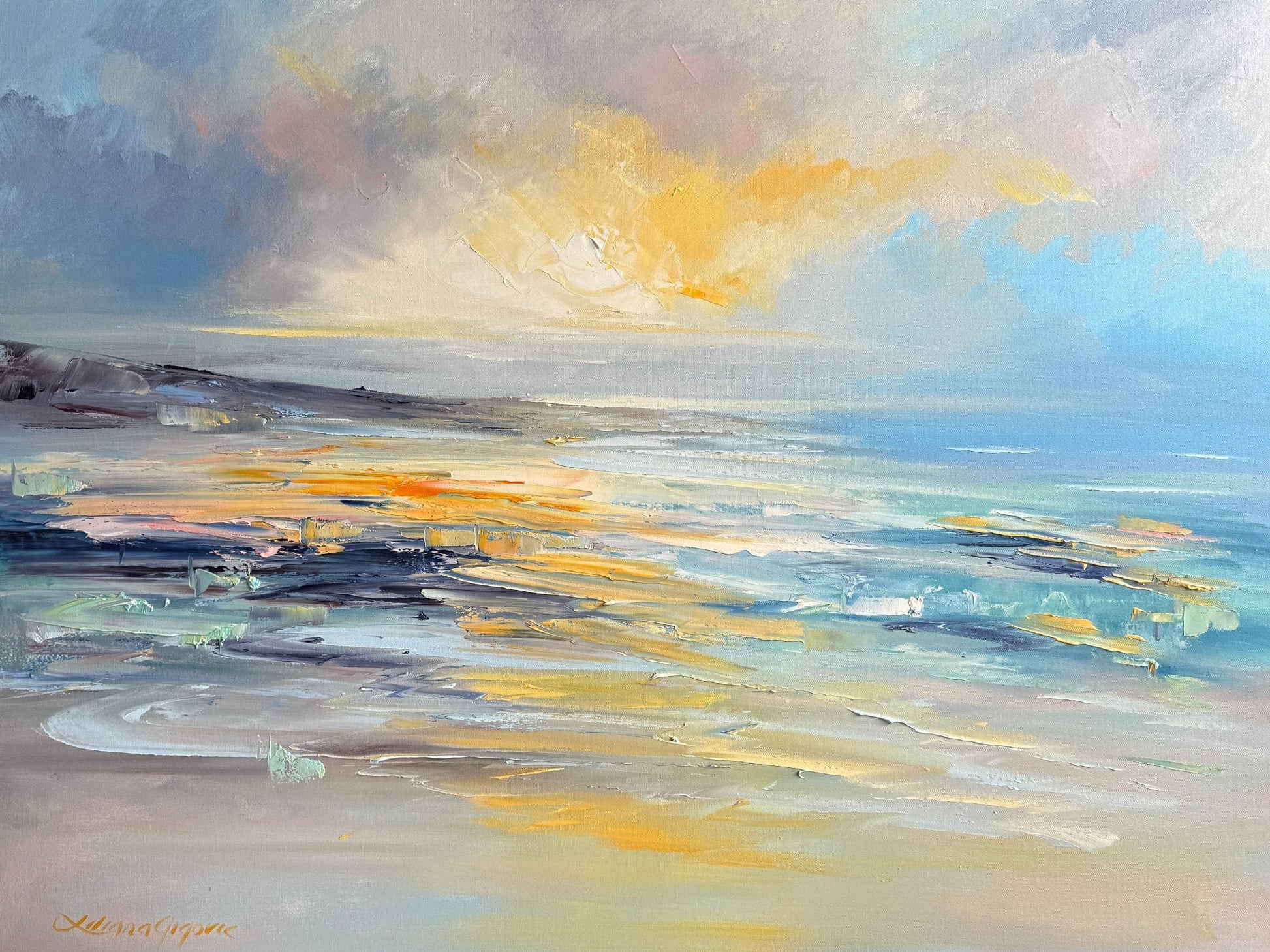Golden horizon No 2 - Gold Coast Gallery Of ArtLiliana Gigovic