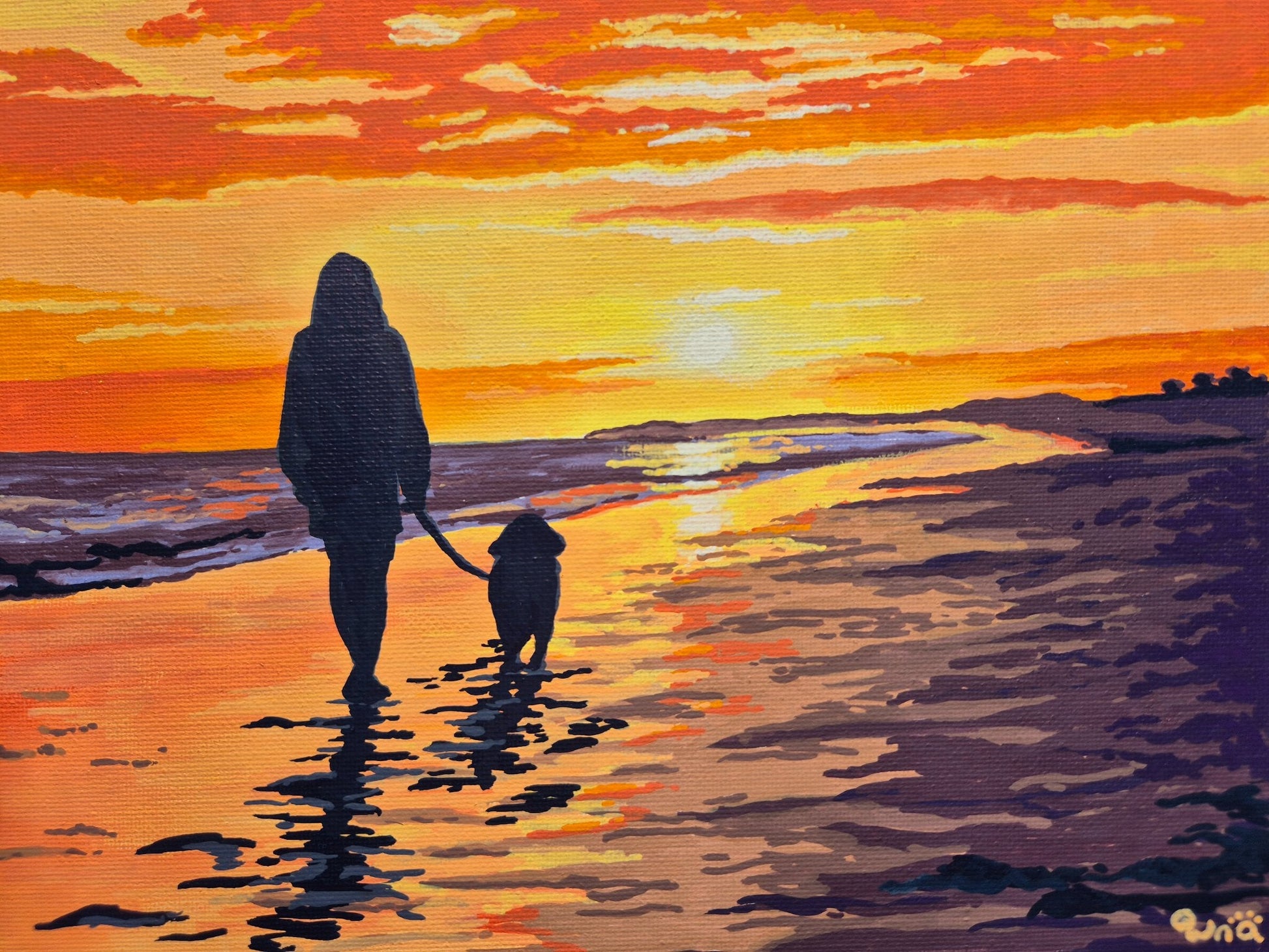 Golden Hour Walkies - Gold Coast Gallery Of ArtRenae Hall