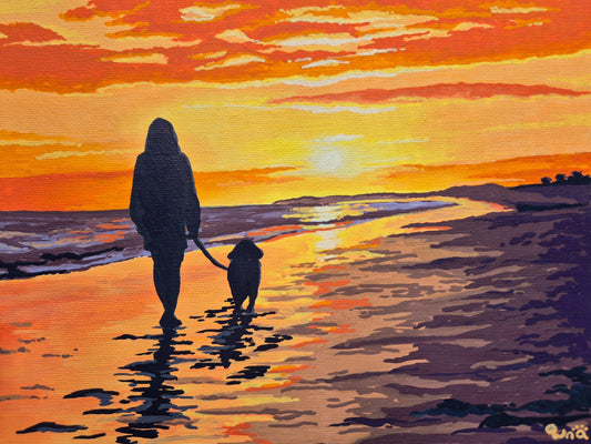 Golden Hour Walkies - Gold Coast Gallery Of ArtRenae Hall