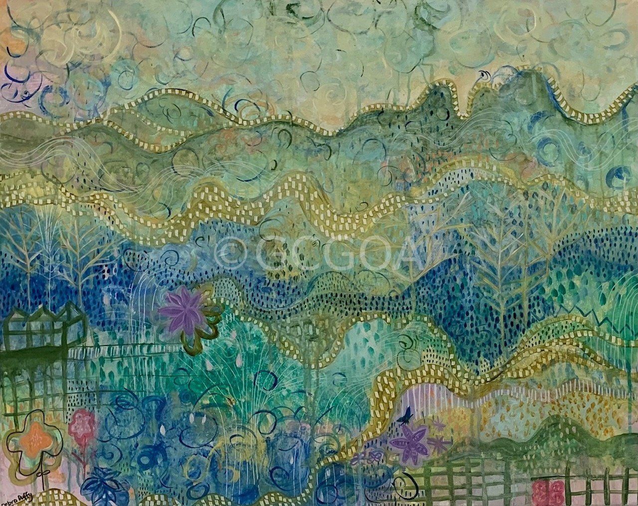 Golden Pathways - Gold Coast Gallery Of ArtDebra Duffy