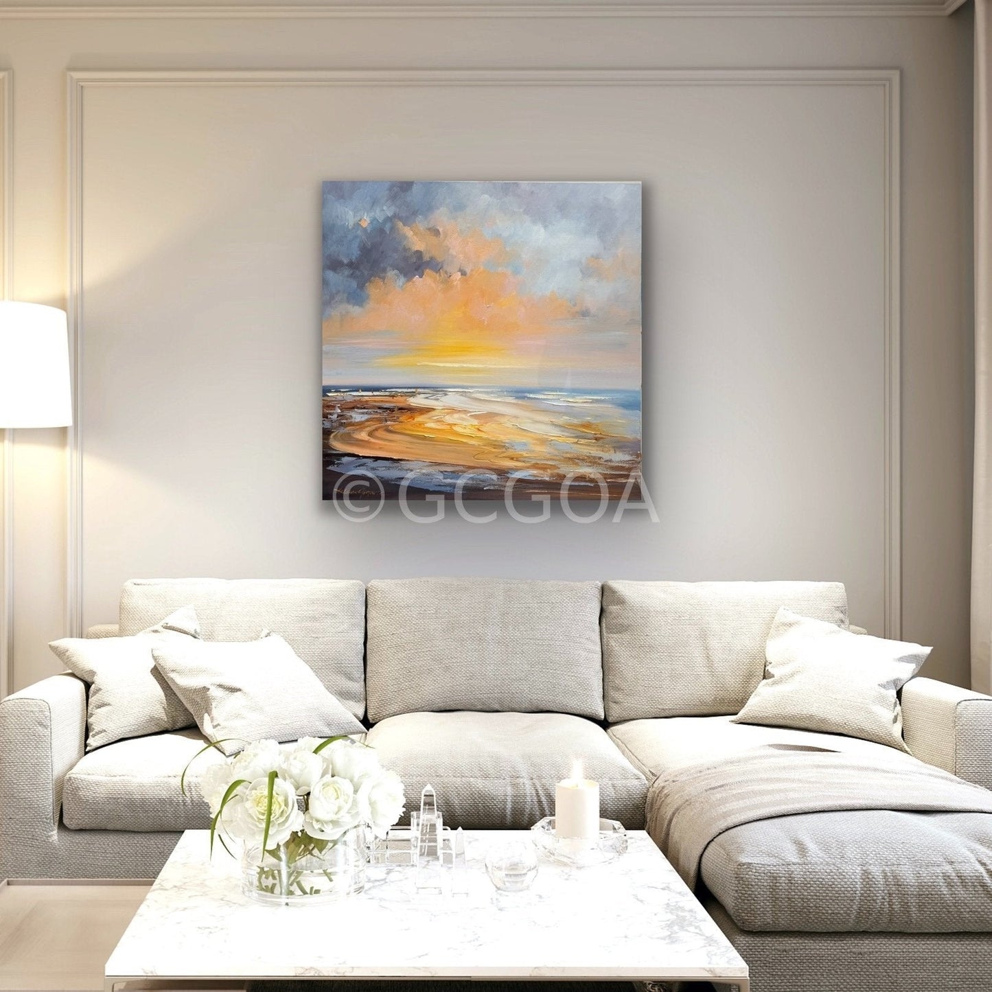 Golden Sunrise No 5 - Original Art - Gold Coast Gallery Of ArtLiliana Gigovic