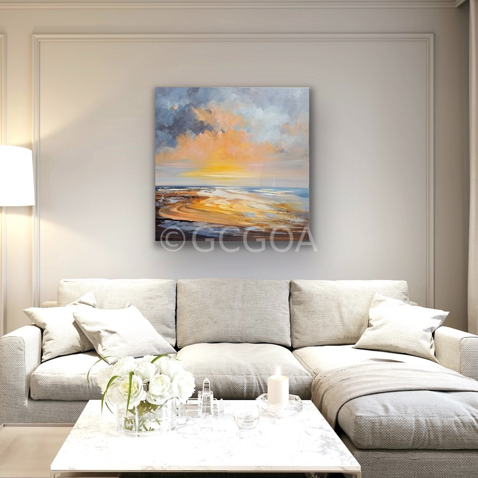 Golden Sunrise No 5 - Original Art - Gold Coast Gallery Of ArtLiliana Gigovic