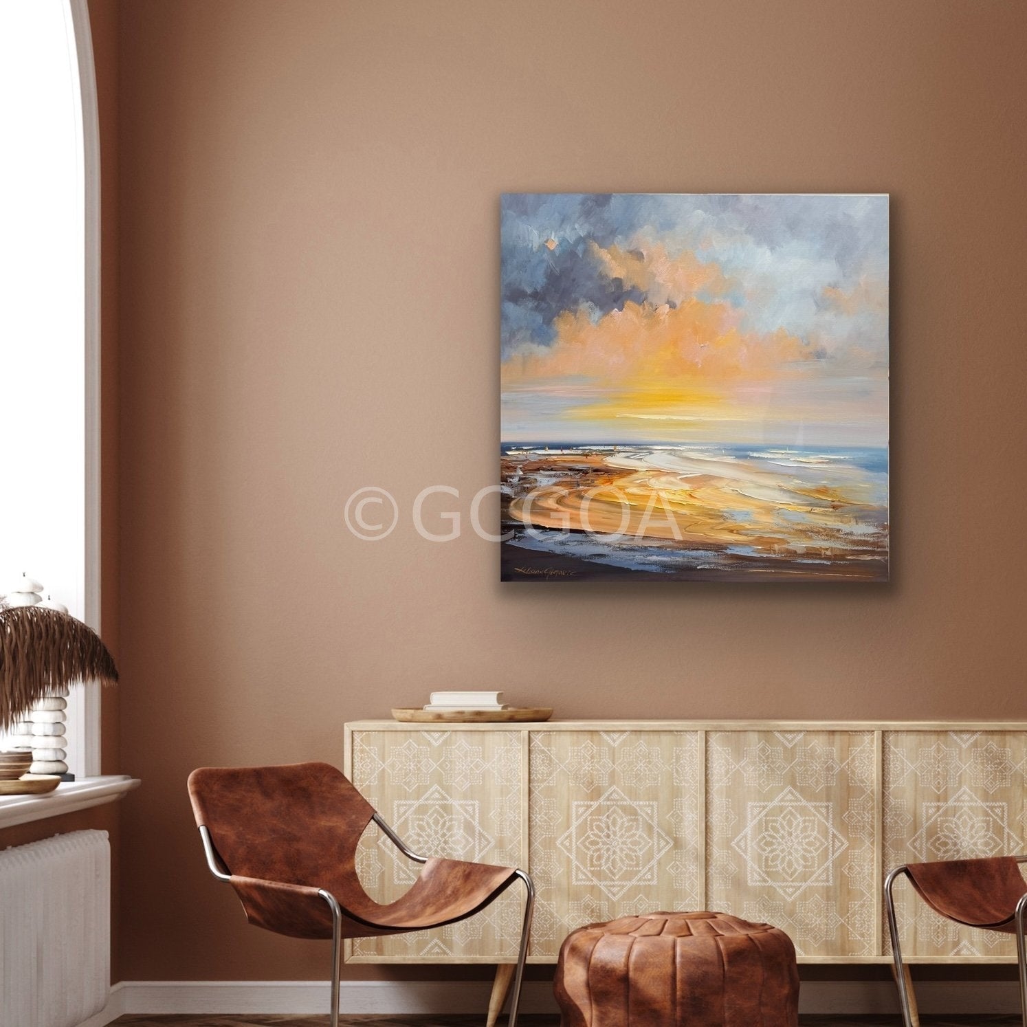 Golden Sunrise No 5 - Original Art - Gold Coast Gallery Of ArtLiliana Gigovic
