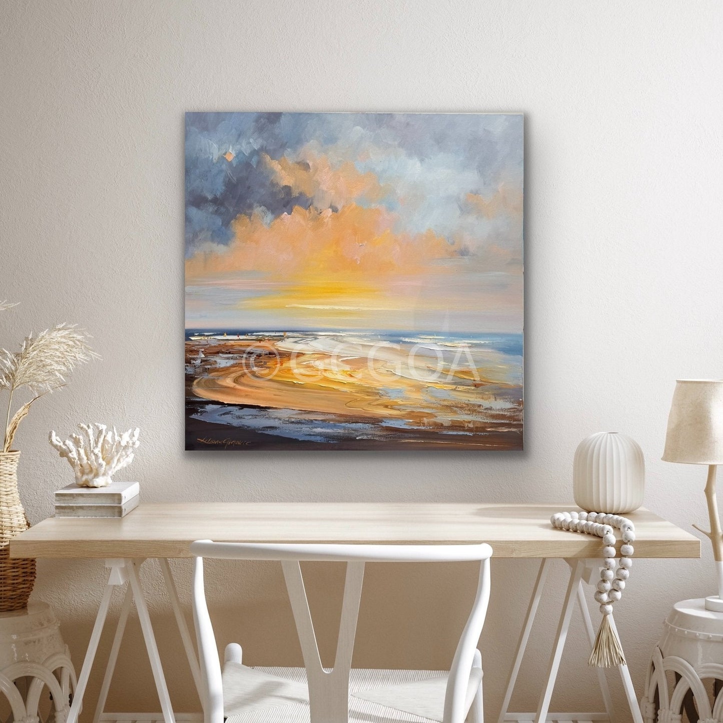 Golden Sunrise No 5 - Original Art - Gold Coast Gallery Of ArtLiliana Gigovic
