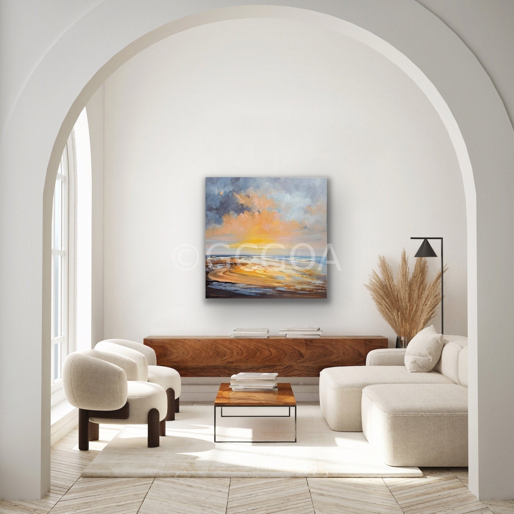 Golden Sunrise No 5 - Original Art - Gold Coast Gallery Of ArtLiliana Gigovic