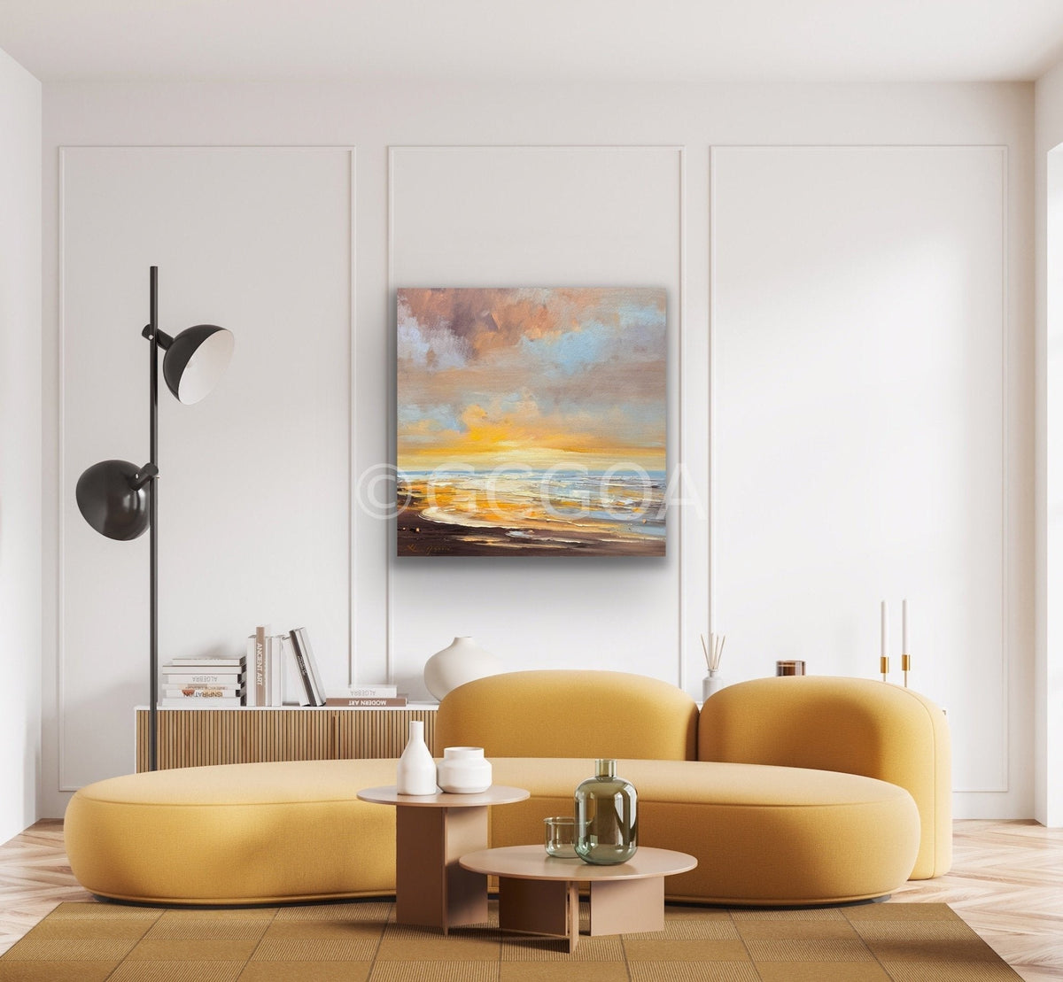 Golden Sunrise No 6 - Original Art - Gold Coast Gallery Of ArtLiliana Gigovic
