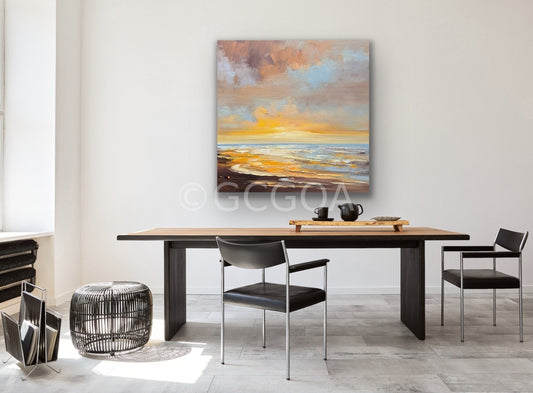 Golden Sunrise No 6 - Original Art - Gold Coast Gallery Of ArtLiliana Gigovic