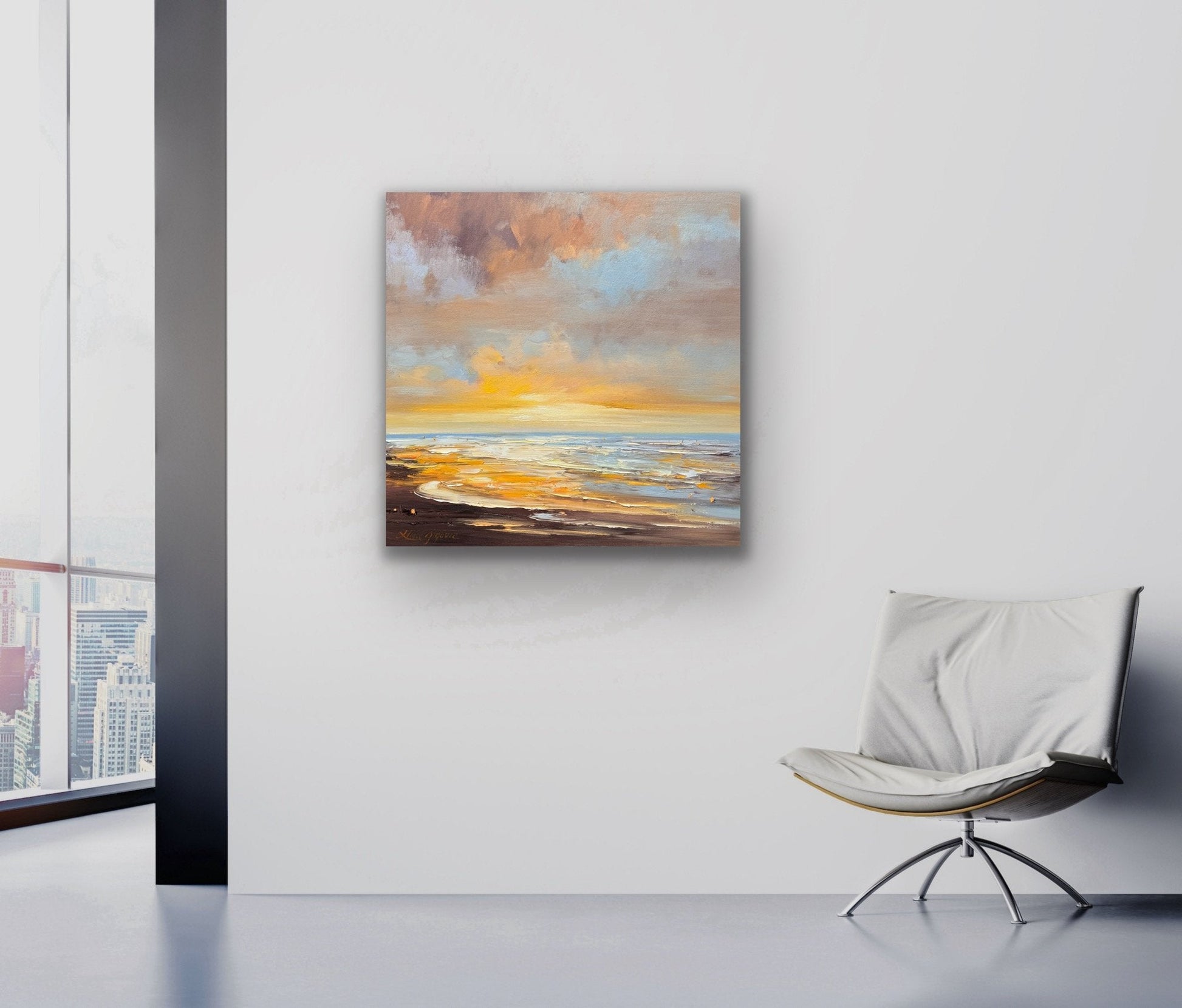 Golden sunrise No 6 - Original Art - Gold Coast Gallery Of ArtLiliana Gigovic