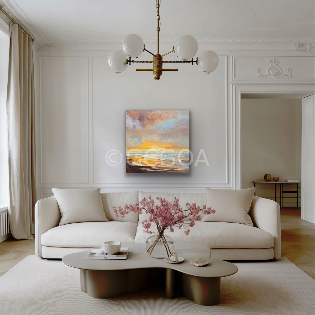 Golden Sunrise No 6 - Original Art - Gold Coast Gallery Of ArtLiliana Gigovic
