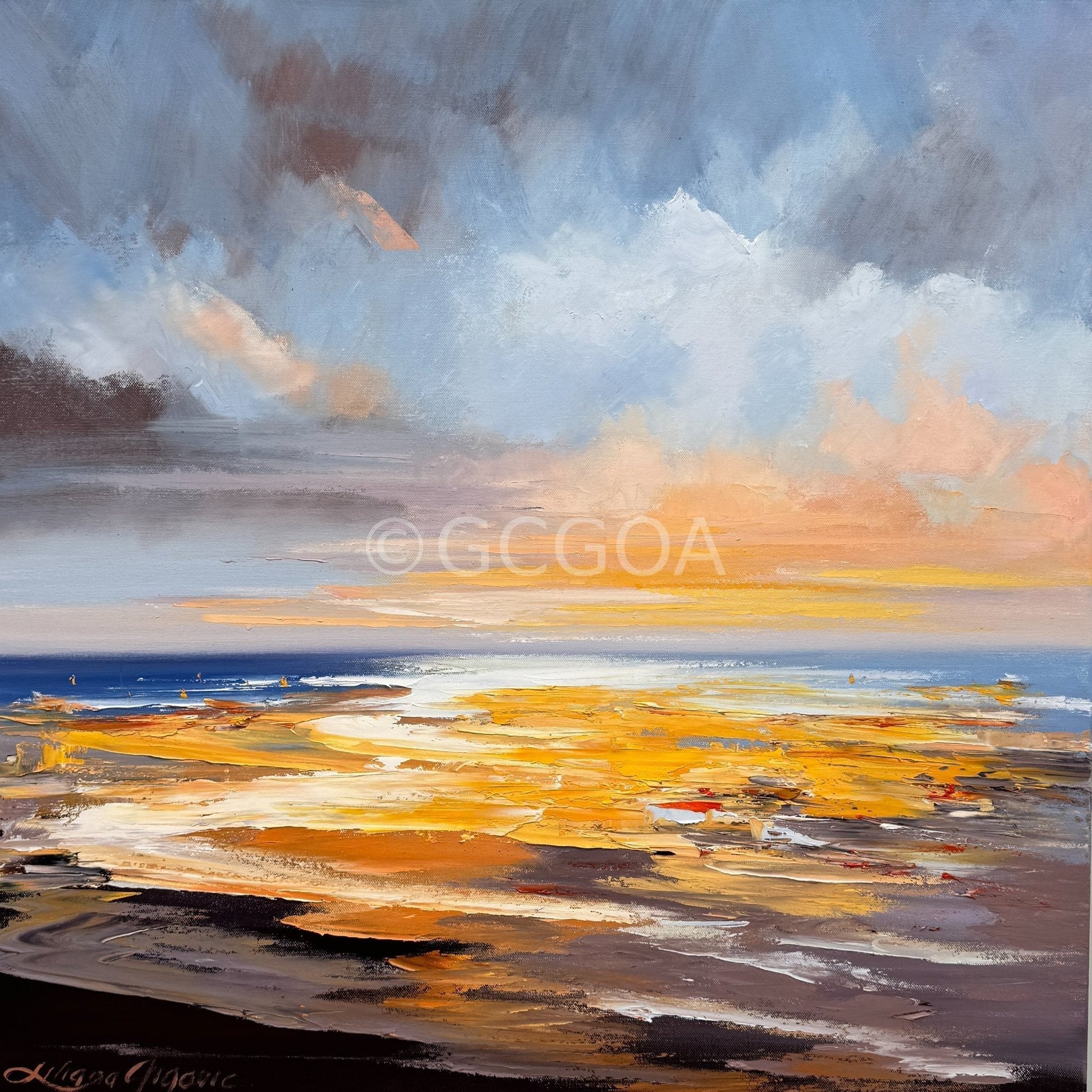 Golden Sunrise No 7 - Original Art - Gold Coast Gallery Of ArtLiliana Gigovic